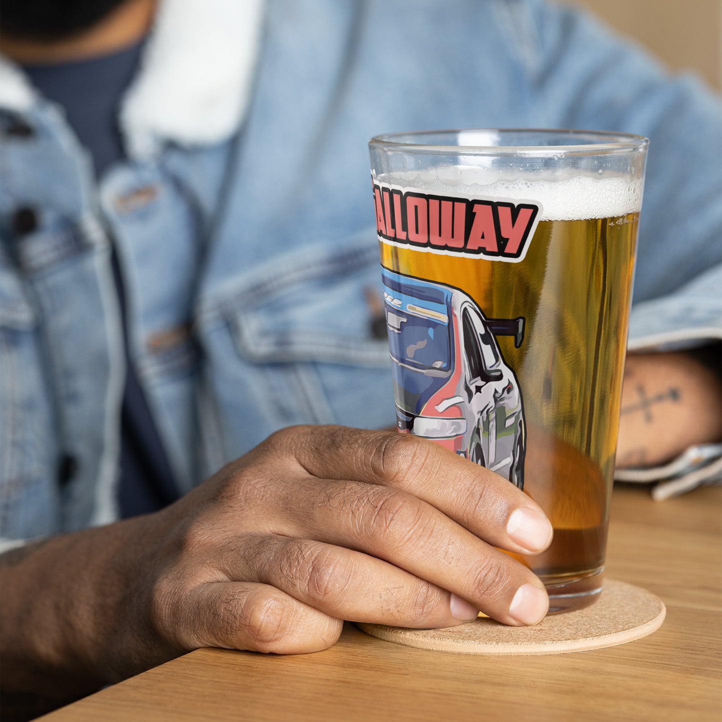 Grant Galloway, Civic - Shaker pint glass