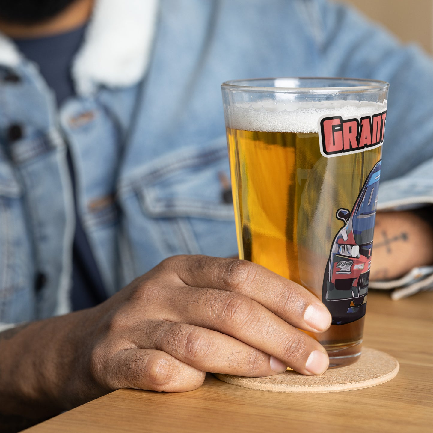 Grant Galloway, Civic - Shaker pint glass