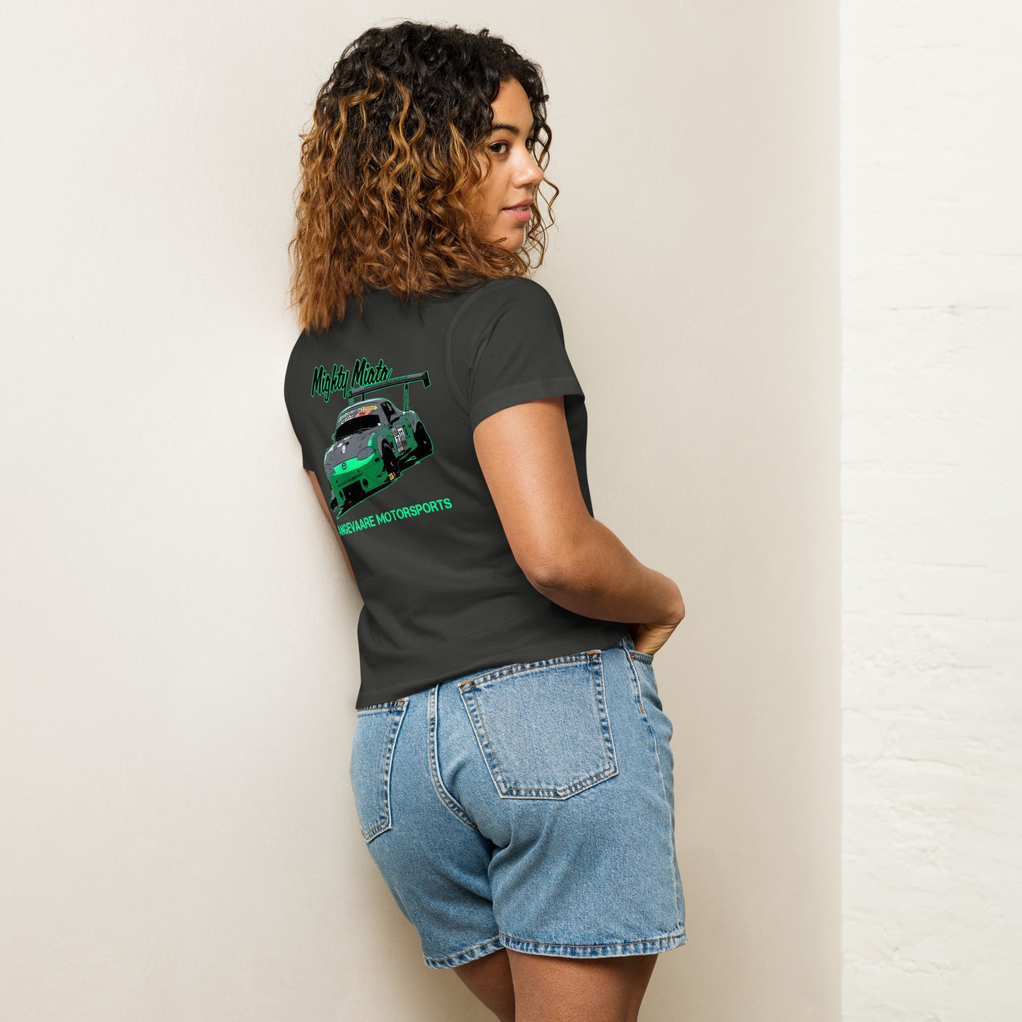 Mighty Miata Women’s high-waisted t-shirt