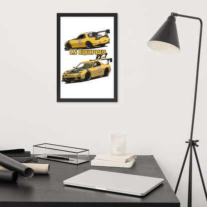 LS Equipped RX7 Framed poster