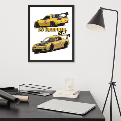 LS Equipped RX7 Framed poster
