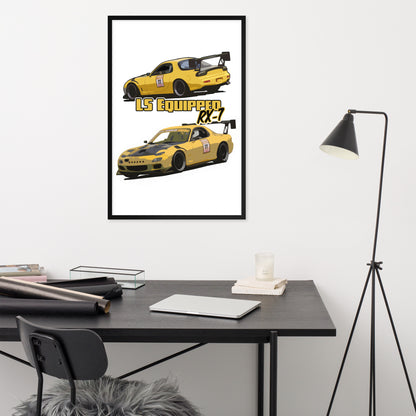 LS Equipped RX7 Framed poster