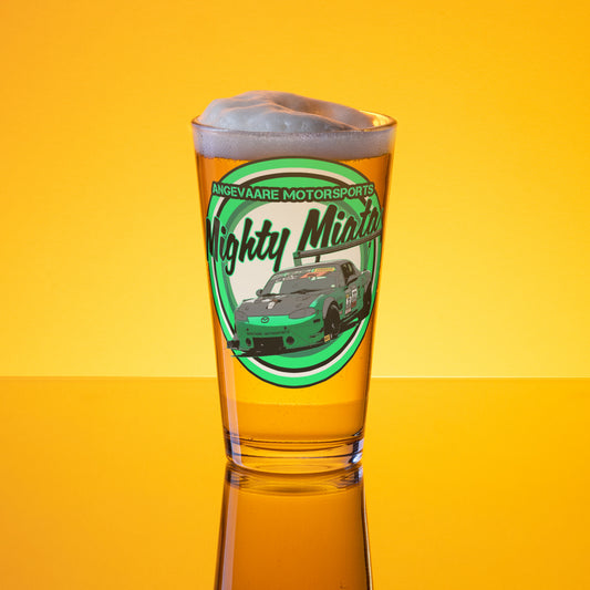 Angevaare Motorsport Mighty Miata Shaker pint glass