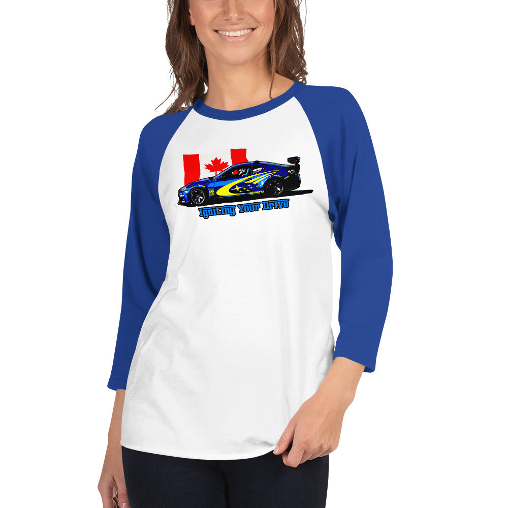 Igniting Your Drive - 3/4 sleeve raglan shirt