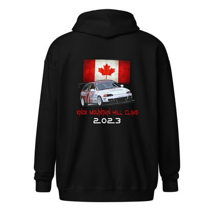 Knox Mountain Hill Climb Unisex heavy blend zip hoodie