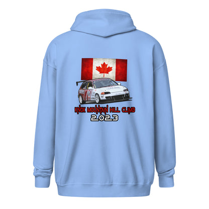 Knox Mountain Hill Climb Unisex heavy blend zip hoodie